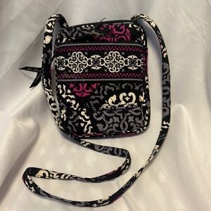 Vera Bradley Black and Pink Crossbody Bag